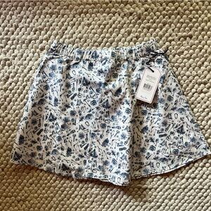 Classic Prep Sabrina Blue and White Skirt